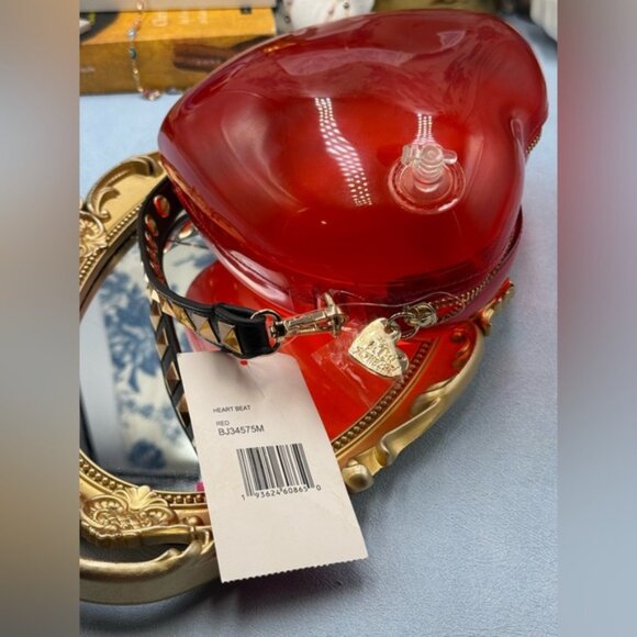 🆕 BETSEY JOHNSON 🧿 NWT Heart Beat Purse, Kitsch Inflatable Red Heart Balloon - Picture 14 of 16